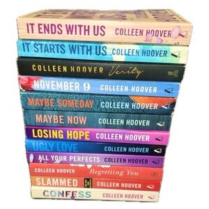 COLLEEN HOOVER set of 12 It ends with us, it starts with us, verity….